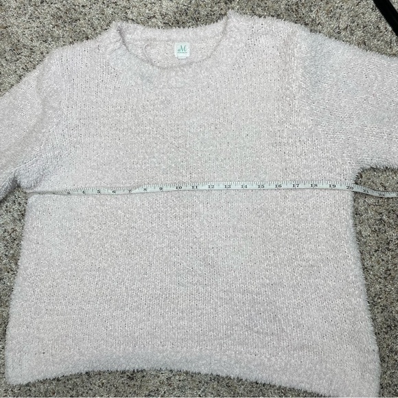 Shop The Mint Teddy Sherpa Pullover Sweater in Light Blush Pink Small - Picture 9 of 11